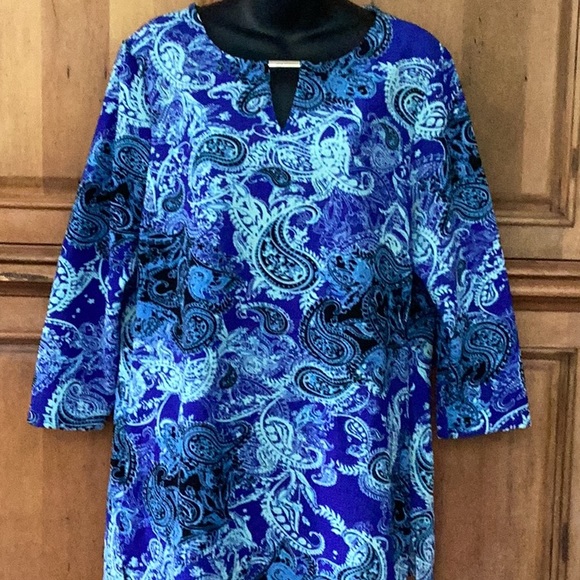 🦋NWOT Ava & Grace Fun Size 1 X-Large So So Colorful Top Wardrobe Must Have 🦋 - Picture 3 of 10